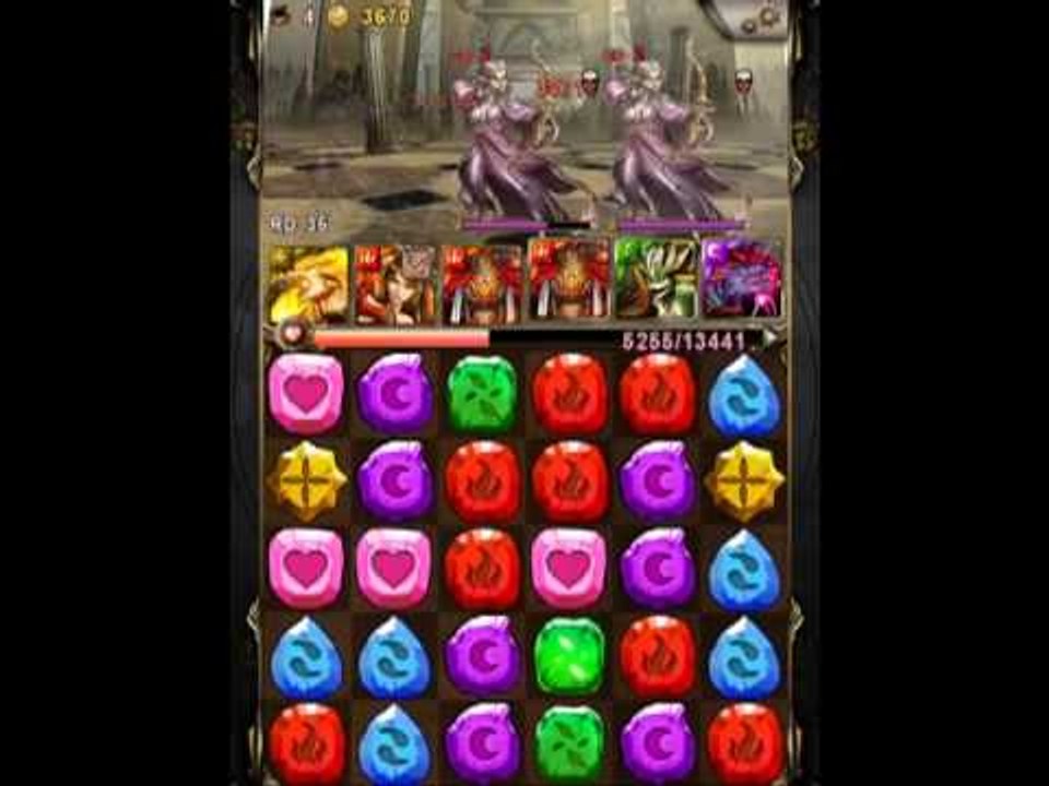神魔之塔 - 日月狼偽火隊打「闇之雙子宮」Extra
