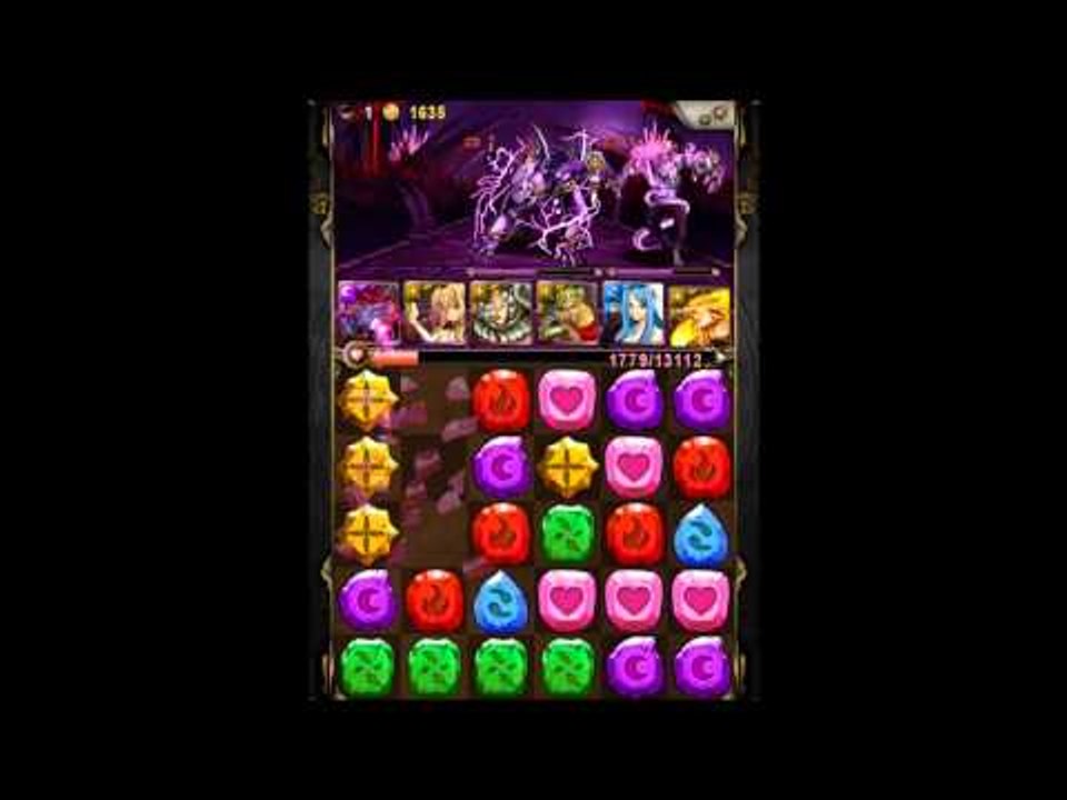 神魔之塔 - 日月狼偽光隊打「八腳馬騎士」之石頭戰士篇 2 (無人聲版)