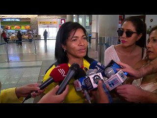 ALEXANDRA ESCOBAR LLEGÓ AL PAÍS TRAS SU PARTICIPACIÓN OLÍMPICA