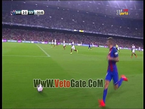 ميسى يتقدم بالهدف الثالث لـ برشلونة فى اشبيلية