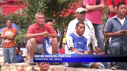 Asi se vivio el partido Honduras vrs Brasil