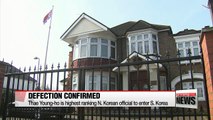 N. Korean diplomat in U.K. entered S. Korea with his family: Seoul