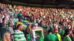 Celtic Fans Standing Section -  Palestine Flags - Celtic Symphony