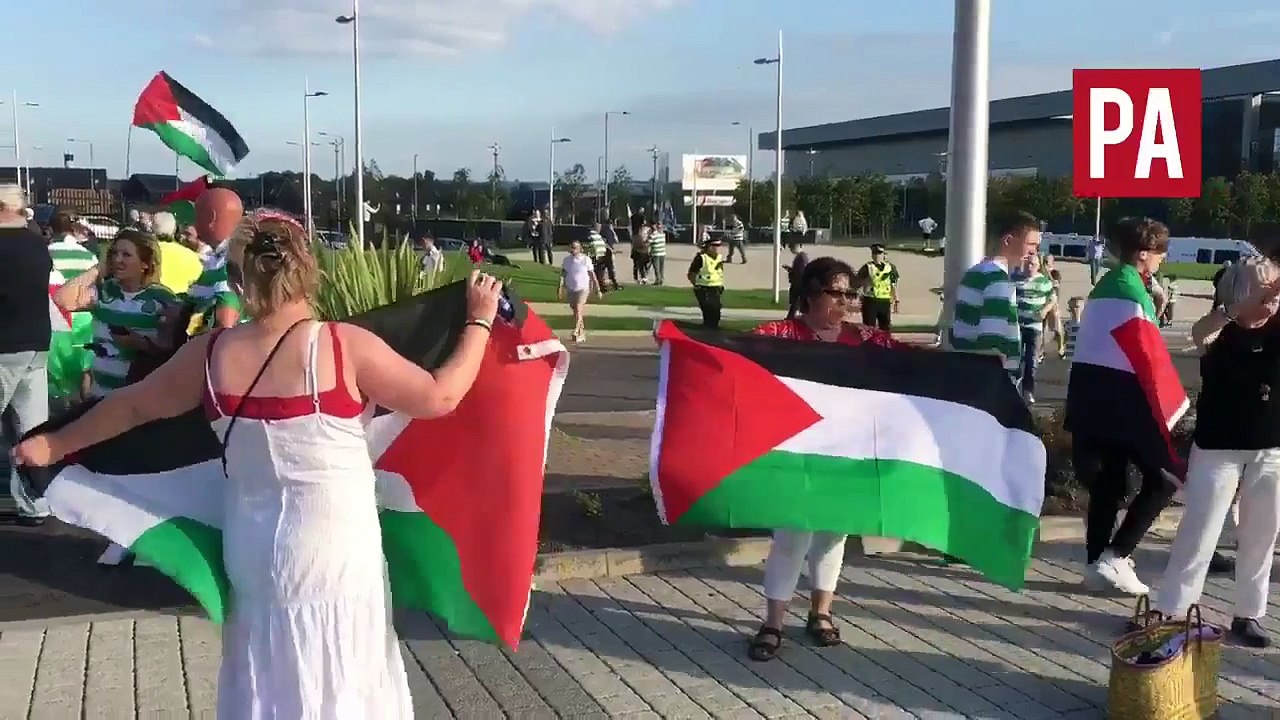 CELTIC Fans Singing For Palestine