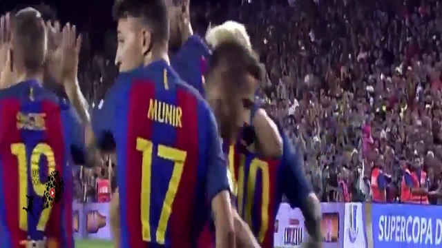 اهداف مباراة برشلونة واشبيلية 3-0 [كاملة] تعليق عصام عبده - اياب السوبر الاسباني [17-8-2016] HD