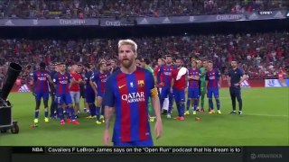 Barcelona - Trophy Celebration spanish super cup - English Commentary -(20162017)