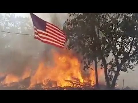 Firefighters Attempt to Contain Raging Clayton Fire