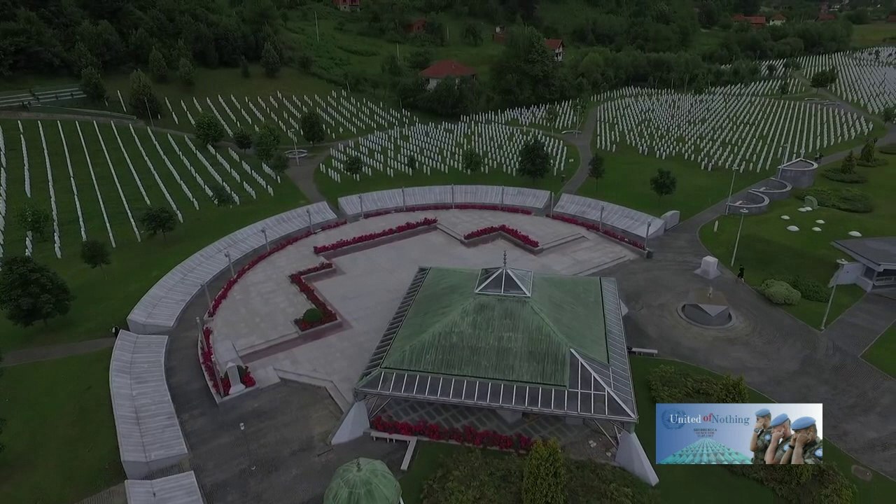 Potocari Memorial Center from the air