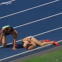 Gran gesto de nobleza!! Los juegos olímpicos son únicos.