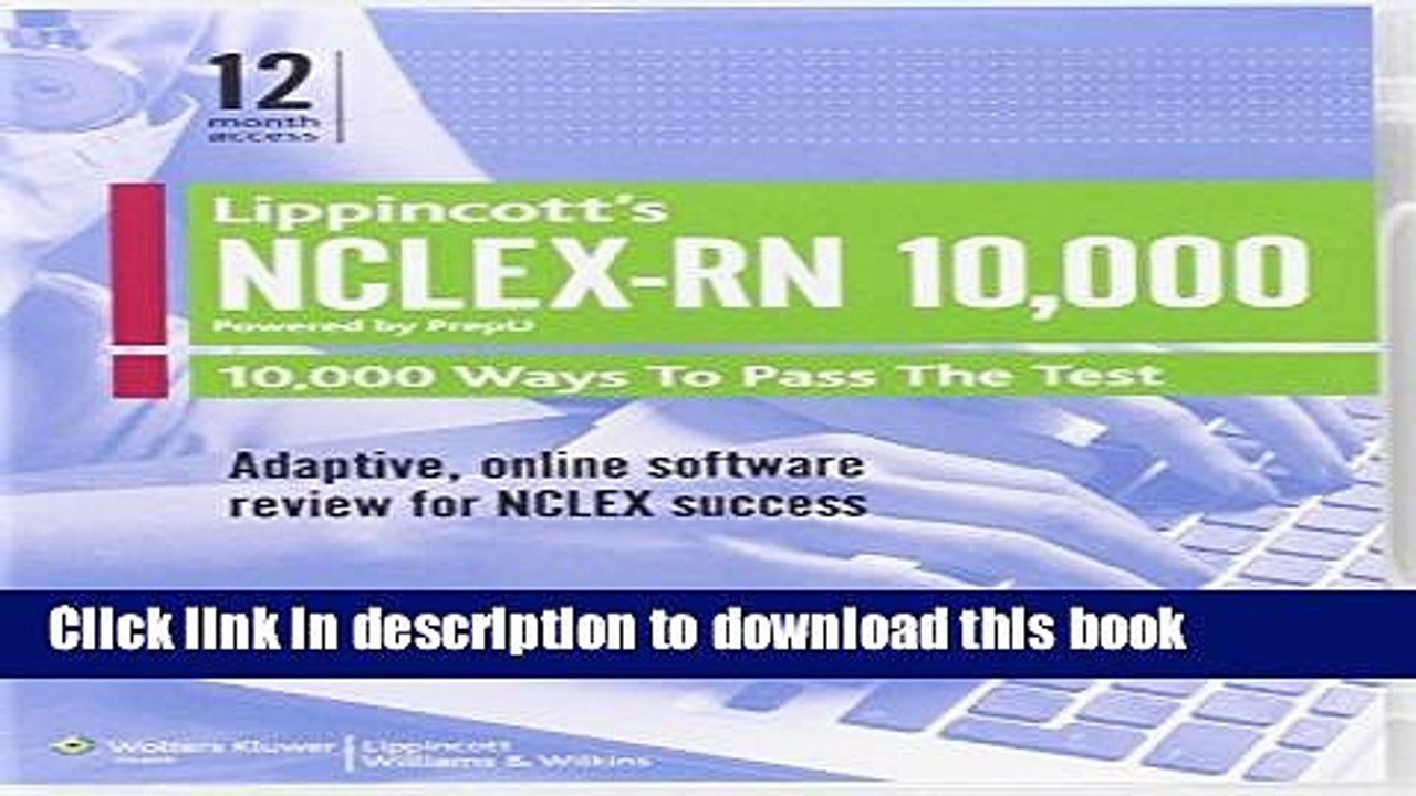 [Download] Lippincott s NCLEX-RN 10,000 - Powered by PrepU Kindle Collection