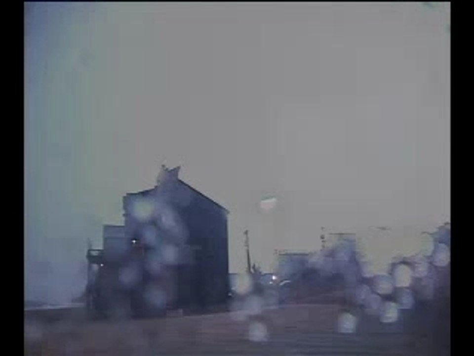 Violent orage en bord de mer