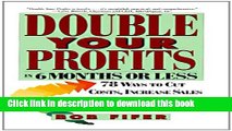 [Popular] Double Your Profits: In Six Months or Less Hardcover Collection