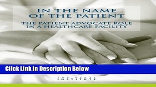 Ebook In the Name of the Patient Free Online