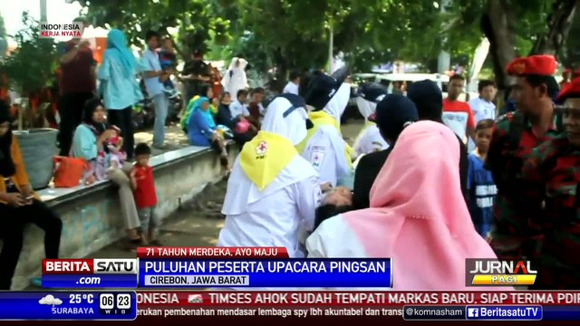 Pingsan dan Bermain Ponsel Warnai Upacara Pengibaran Bendera