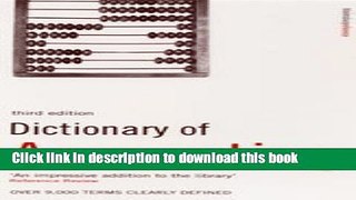 [Popular] Dictionary Of Accounting Kindle Online