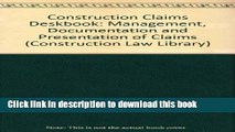 [Popular] Construction Claims Deskbook: Management, Documentation, and Presentation of Claims