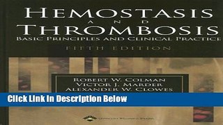[PDF] Hemostasis and Thrombosis: Basic Principles and Clinical Practice Ebook Online