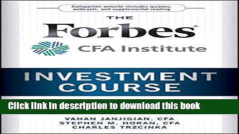 [Popular] The Forbes / CFA Institute Investment Course: Timeless Principles for Building Wealth