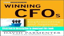 [Popular] Winning CFOs: Implementing and Applying Better Practices (Wiley Corporate F A) Paperback