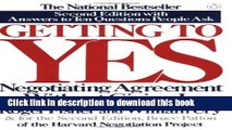 [Download] Getting to Yes: Negotiating Agreement Without Giving In Hardcover Free