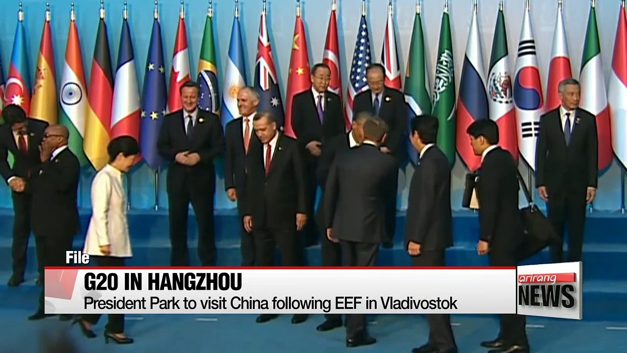 President Park to attend G20 in Hangzhou, ASEAN summit in Vientiane