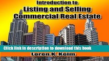 [Download] Introduction to Listing and Selling Commercial Real Estate Kindle Free