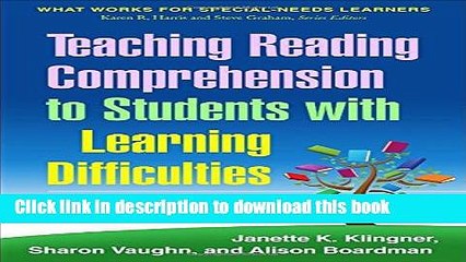[Download] Teaching Reading Comprehension to Students with Learning Difficulties, 2/E Paperback