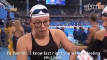 Chinese swimmer Fu Yuanhui smashes period taboo
