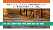 [Popular] Canadian Business   Society: Ethics, Responsibilities and Sustainability with Connect
