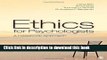 [Popular] Ethics for Psychologists: A Casebook Approach Paperback Online