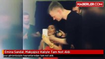 Emina Sandal, Makyajsız Haliyle Tam Not Aldı