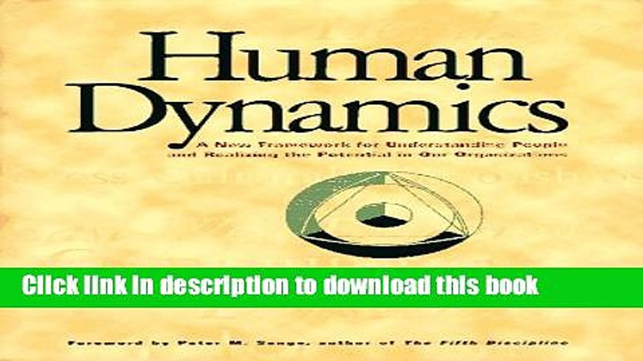 [Popular] Human Dynamics: A New Framework for Understanding People and Realizing the Potential in