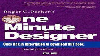 [Download] Roger C. Parker s One Minute Designer Paperback Collection