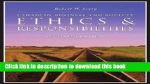 [Popular] Canadian Business and Society: Ethics   Responsibilities Paperback Online