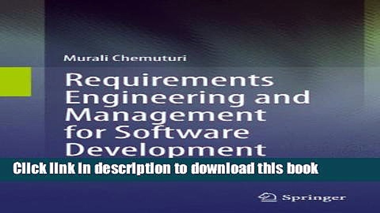 [Download] Requirements Engineering and Management for Software Development Projects Hardcover
