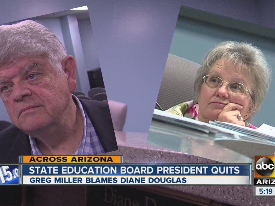 President of Arizona Board of Education resigns, blames Diane Douglas