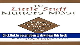 [Popular] Little Stuff Matters Most Paperback Online