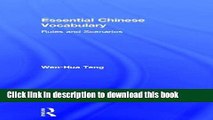 [Download] Essential Chinese Vocabulary: Rules and Scenarios Paperback Free