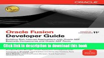 [Download] Oracle Fusion Developer Guide: Building Rich Internet Applications with Oracle ADF
