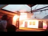 LIVE Fire on virar station platform no 1 at virar