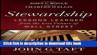 [Popular] Stewardship: Lessons Learned from the Lost Culture of Wall Street Hardcover Free