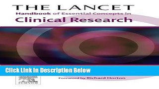 Ebook The Lancet Handbook of Essential Concepts in Clinical Research (The Lancet Handbooks) Free