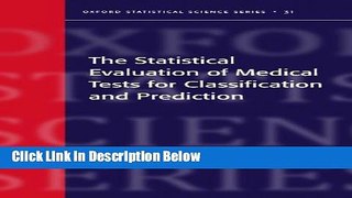 Books The Statistical Evaluation of Medical Tests for Classification and Prediction (Oxford