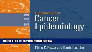 Ebook Fundamentals Of Cancer Epidemiology Full Online
