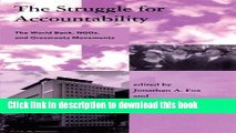 [Popular] The Struggle for Accountability: The World Bank, NGOs, and Grassroots Movements