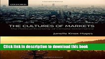 [Popular] The Cultures of Markets: The Political Economy of Climate Governance Paperback Free