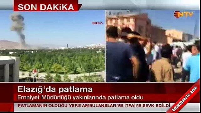 Elazığ'daki patlama sonrası olay yerinden ilk görüntüler!