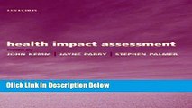 Ebook Health Impact Assessment: Concepts, Theory, Techniques and Applications (Oxford Medical