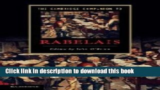 [Download] The Cambridge Companion to Rabelais Hardcover Online