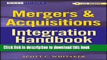 [Popular] Mergers   Acquisitions Integration Handbook,   Website: Helping Companies Realize The